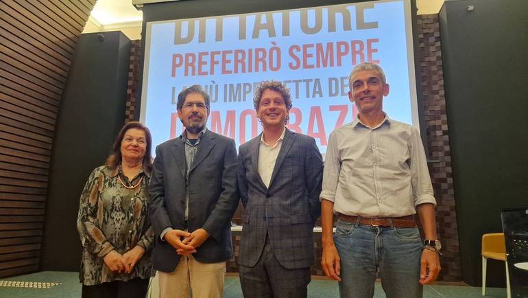 Da sinistra: Briganti, Acerbi, Rossini, Morrone