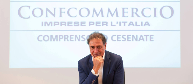 Nella foto, il presidente della Confcommercio Cesenate, Augusto Patrignani