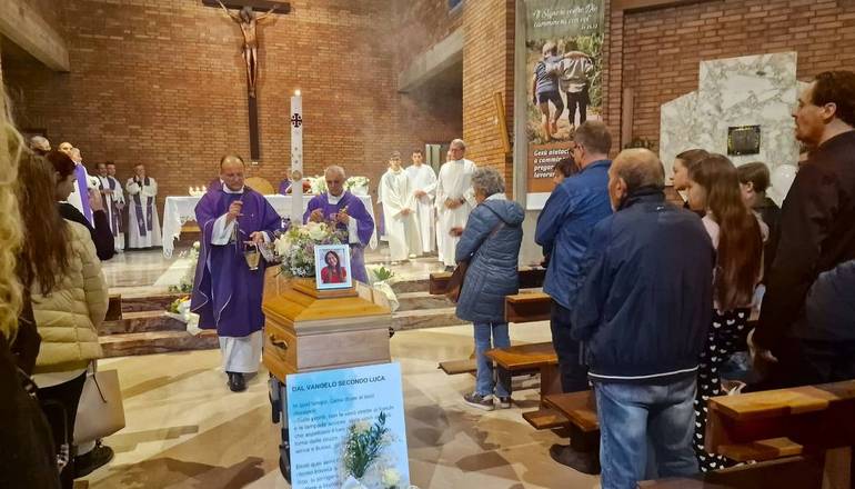 Funerali di Annamaria Battistini