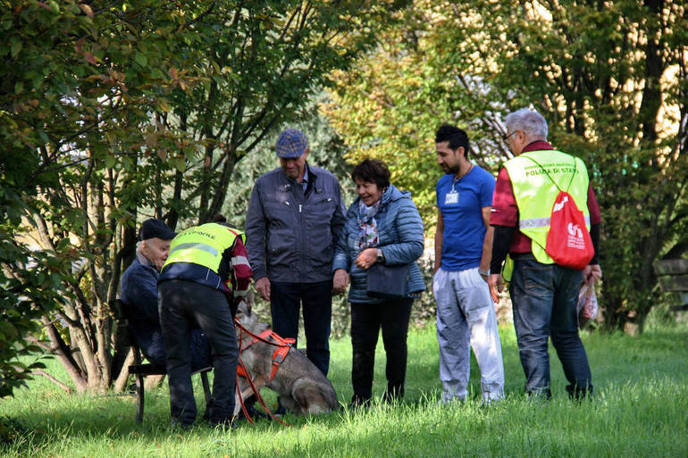 Persone smarrite, prove di ricerche con il Gruppo cinofili Anps