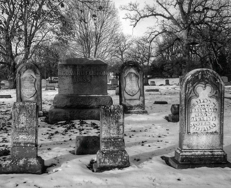 Spoon River, il cimitero di Oak Hill Lewinstown, Illinois, Usa