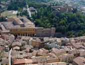Il centro di Cesena dall'alto - foto Mariggiò