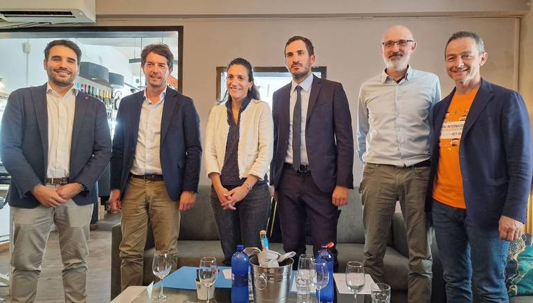 Nella foto, da sinistra: Campori, Toni, Lucchi, Lattuca, Soldati, Gozi