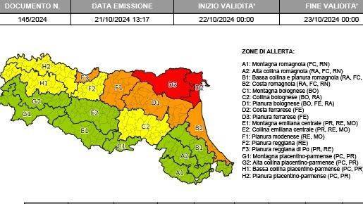 Ancora un'allerta meteo per la giornata di domani