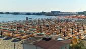 Spiaggia di Cesenatico vista da Ponente