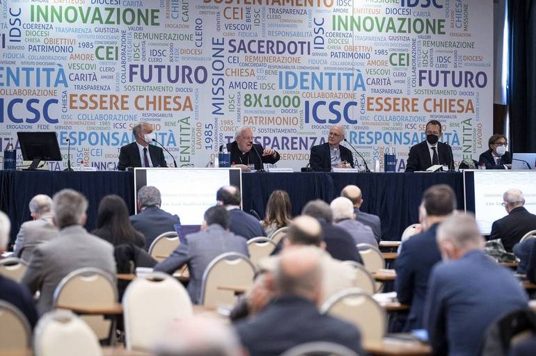 Roma, 28 aprile 2022: Conferenza Episcopale Italiana. Convegno nazionale degli Istituti diocesani per il Sostentamento del Clero. Foto archivio Siciliani-Gennari/SIR