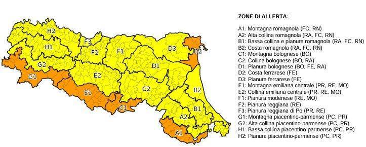 Previsti temporali intensi anche domani