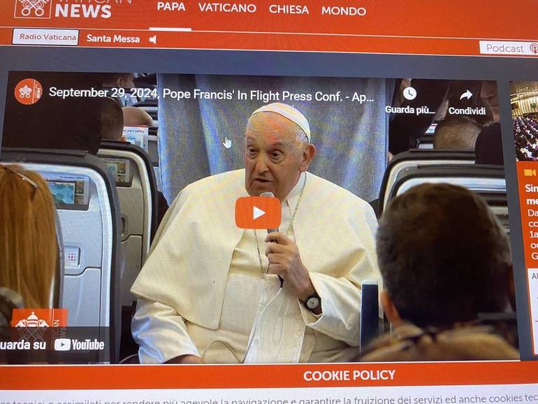 Dalla home page di Vatican news