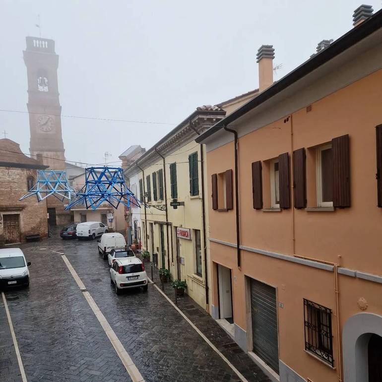 Sogliano sotto la pioggia