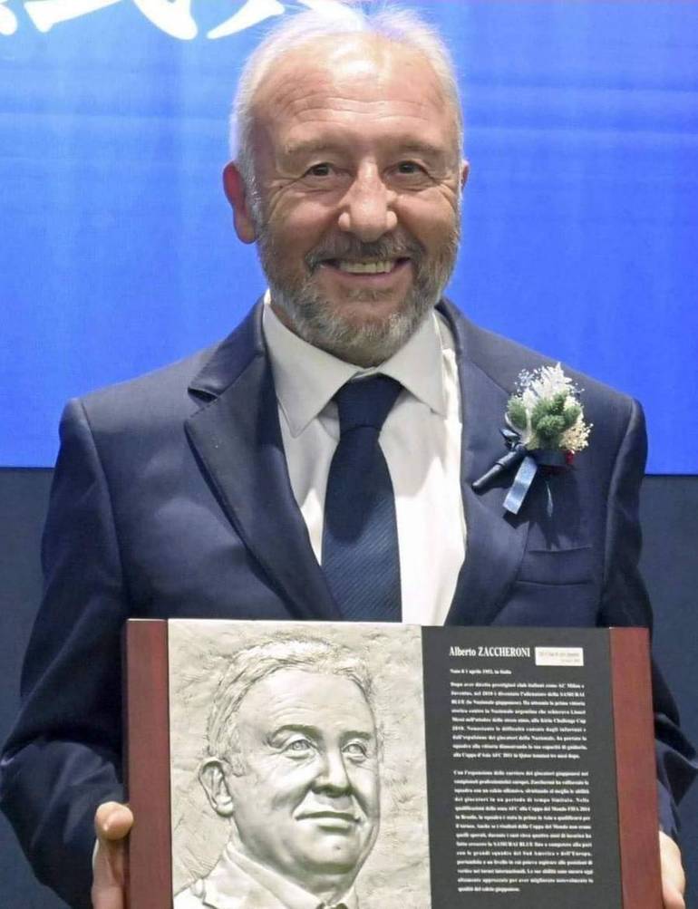 Alberto Zaccheroni nella "Hall of fame" del calcio giapponese