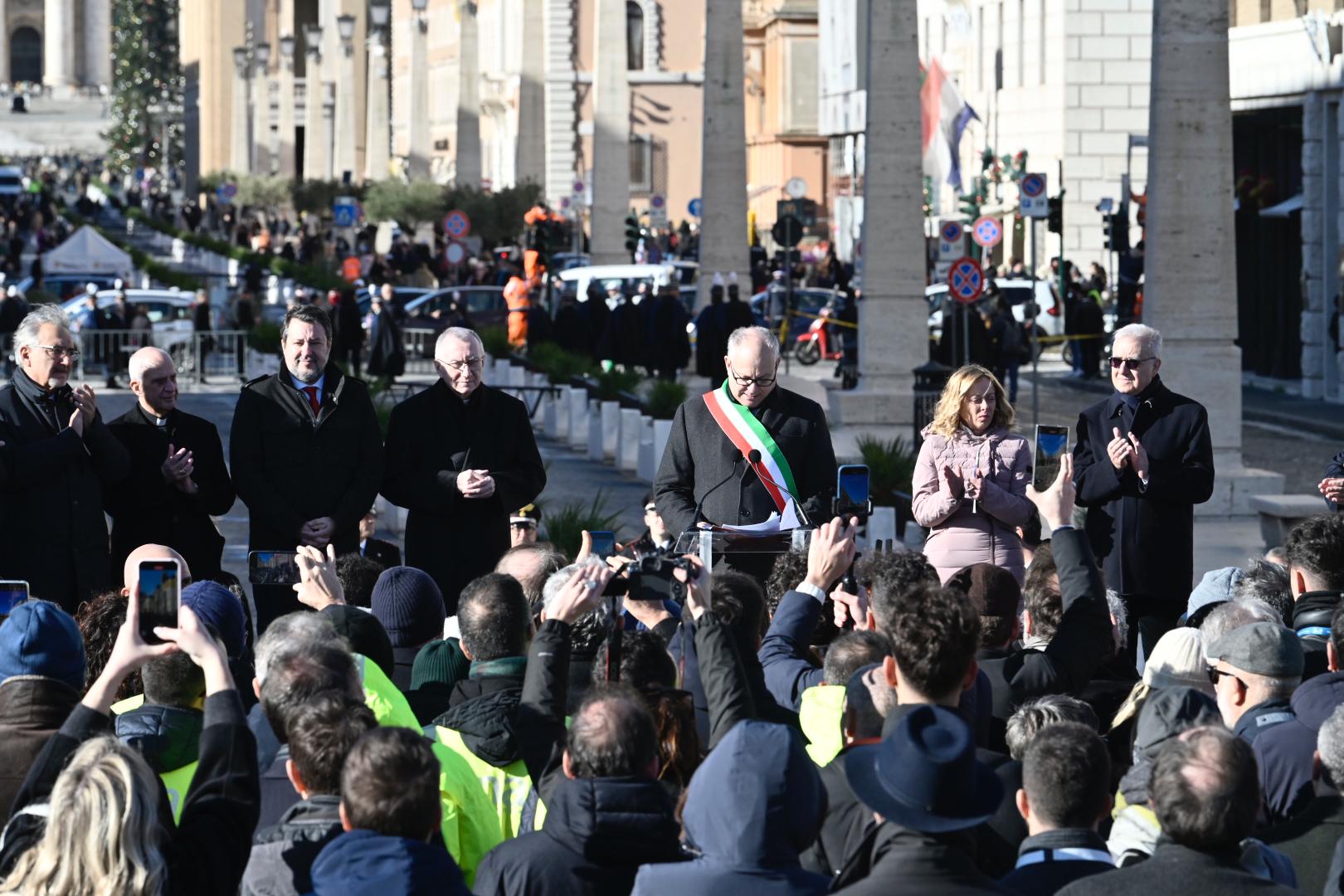 Nella foto Siciliani-Gennari/SIR un momento dell'inaugurazione di questa mattina a Roma