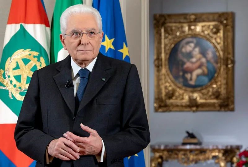 Roma- Il Presidente della Repubblica Sergio Mattarella in occasione del discorso di fine anno, oggi 31 dicembre 2024. Foto di Paolo Giandotti - Ufficio Stampa Presidenza della Repubblica